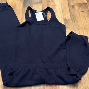 Joie Dark Blue Knit Jumpsuit